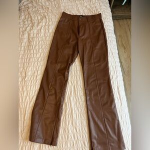 Brown Leather Pants